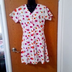 1980's Shorts‎ Romper/Vintage mini romper floral colorful size L